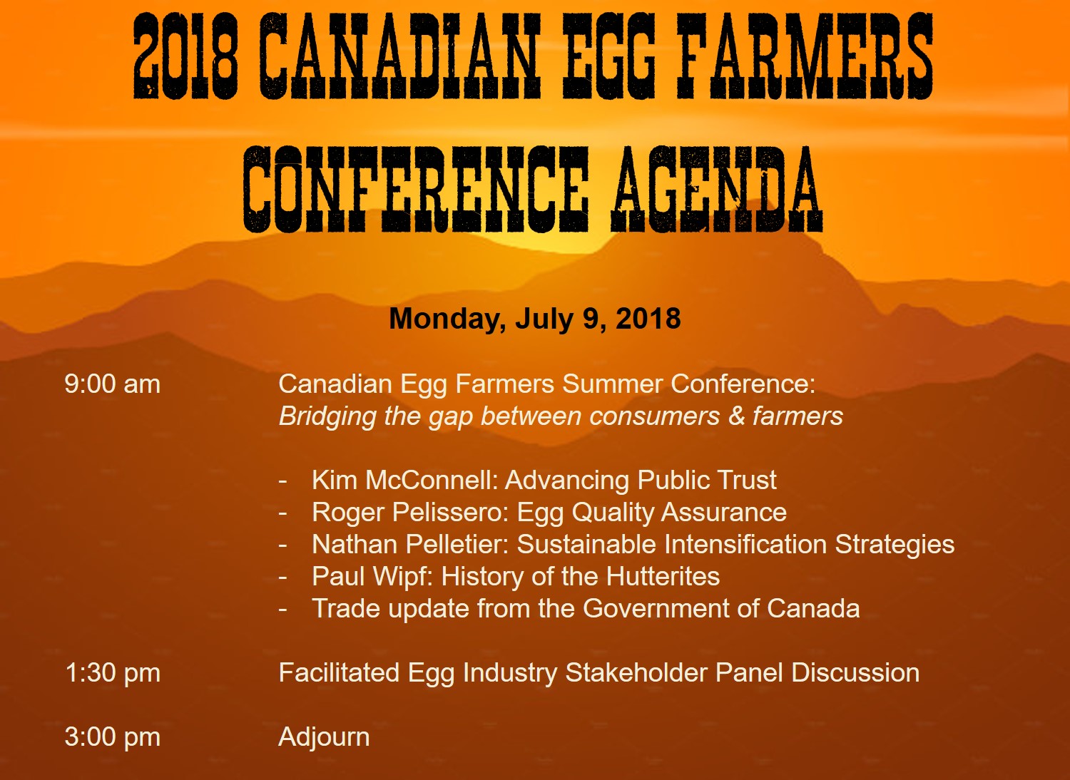 2018 Egg Farmers Conference